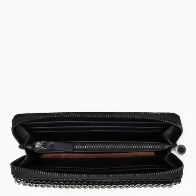 Stella Mccartney Stella Mc Cartney Falabella Ink Zip Around Wallet In Blue