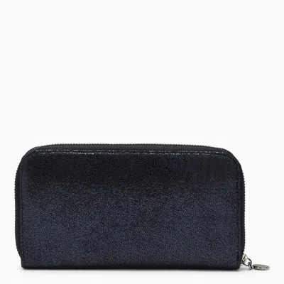 Shop Stella Mccartney Falabella Ink Zip-around Wallet Women In Blue