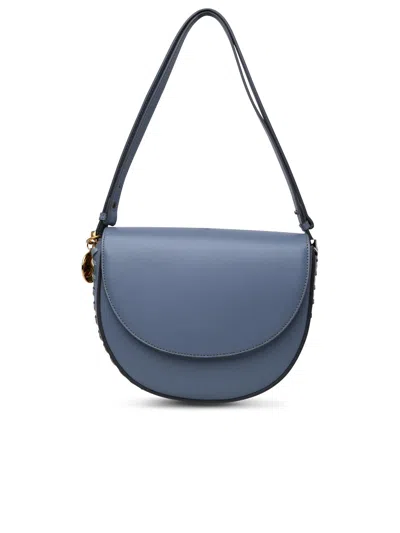 Shop Stella Mccartney Woman  Light Blue Polyester Blend Frayme Bag
