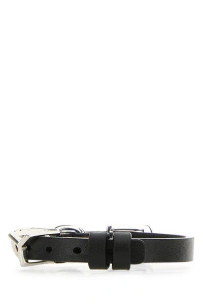 Shop Y/project Y Project Woman Black Leather Bracelet