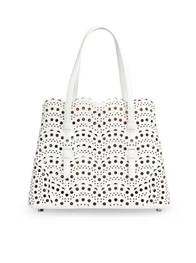 Shop Alaïa Handbag In White