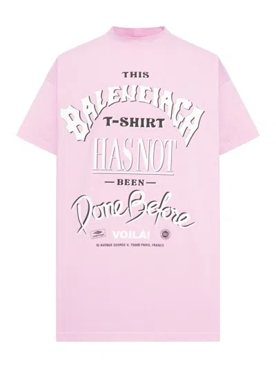 Shop Balenciaga T-shirts In Pink & Purple