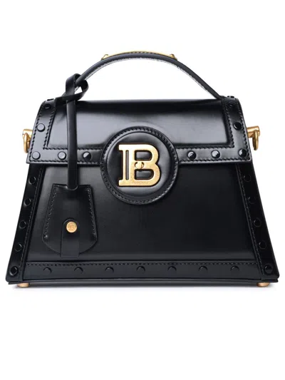 Shop Balmain 'b-buzz Dinasy' Glacé Leather Bag In Black