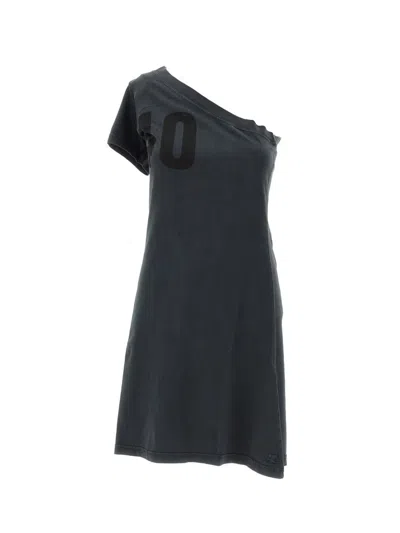 Shop Courrèges Dresses In Stonewashed Grey