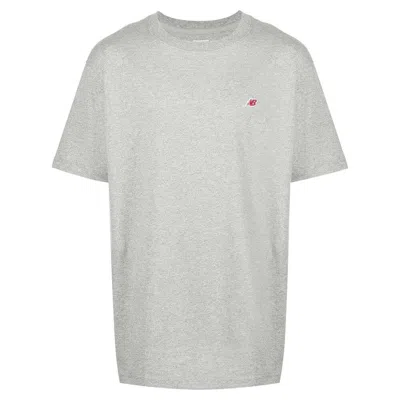 Shop New Balance T-shirts In Grey