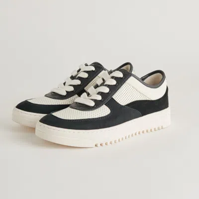 Shop Dolce Vita Cyril Sneakers Black White Leather In Multi