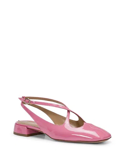 Shop A.bocca Slingback 'two For Love' With Heart-shaped Cutout In Patent Leather In Pink