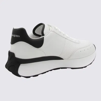 Shop Alexander Mcqueen Sneakers In White/black/silver