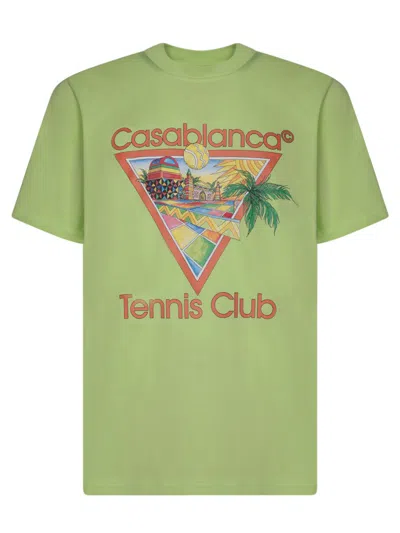 Shop Casablanca T-shirts In Green