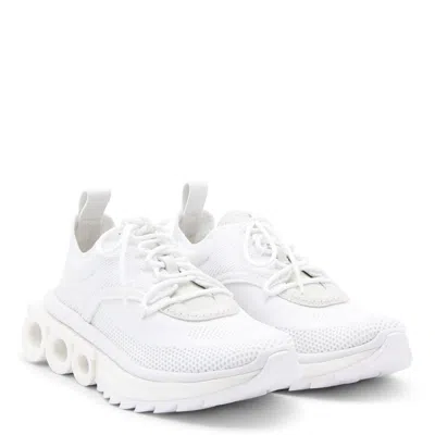 Shop Ferragamo Sneakers White