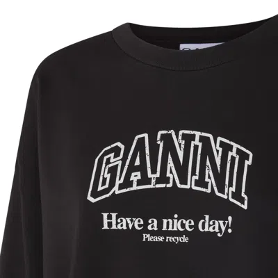 Shop Ganni Sweaters Black