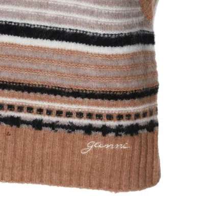 Shop Ganni Sweaters Brown