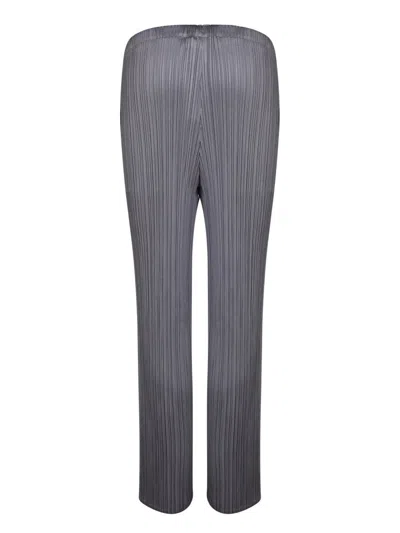 Shop Issey Miyake Trousers In Grey