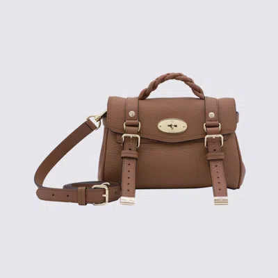 Shop Mulberry Brown Leather Alexa Tote Bag In Chestnut