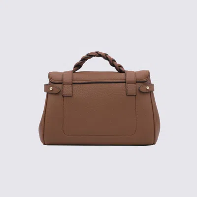 Shop Mulberry Brown Leather Alexa Tote Bag In Chestnut