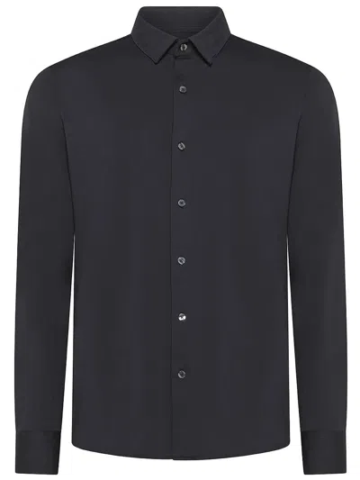 Shop Rrd Long-sleeve Button-up Shirt In Black