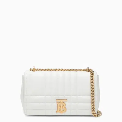 Shop Burberry Small Lola Shoulder Bag In White