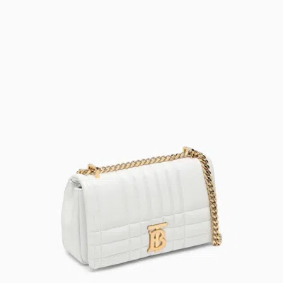 Shop Burberry Small Lola Shoulder Bag In White