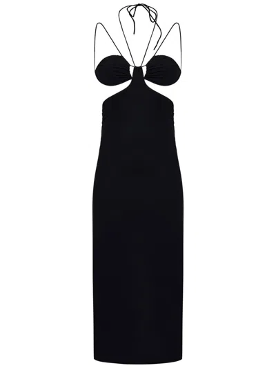 Shop Amazuìn Lena Midi Dress In Black