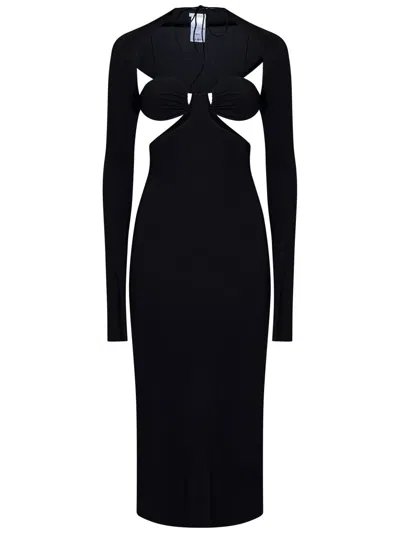 Shop Amazuìn Lena Midi Dress In Black