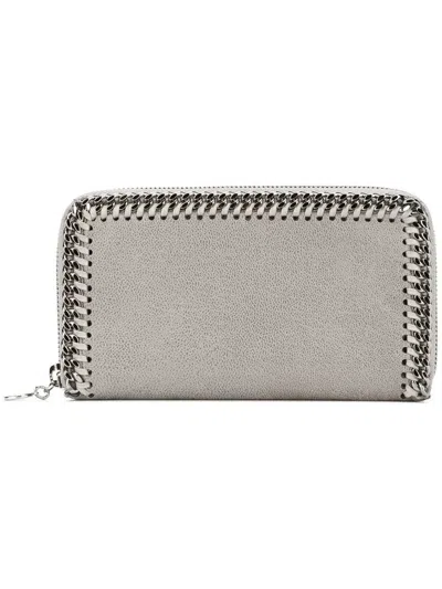 Shop Stella Mccartney Falabella Wallet In Light Grey