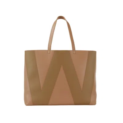 Shop Max Mara Legge W Tote Bag In Brown