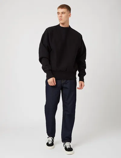 Shop Camber Crew Neck Sweatshirt (12oz) In Black