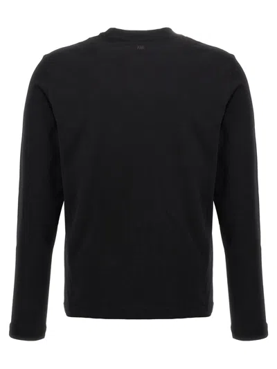 Shop Ami Alexandre Mattiussi Ami Paris 'ami De Coeur' T-shirt In Black