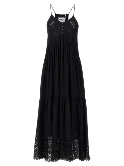 Shop Isabel Marant Étoile 'sabba' Maxi Dress In Black