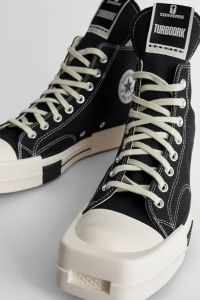 Shop Rick Owens Unisex Black&white Sneakers
