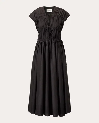 Shop Tove Women's Ceres Midi Dress In Black