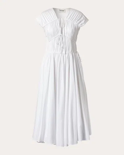 Shop Tove Women's Ceres Midi Dress In White