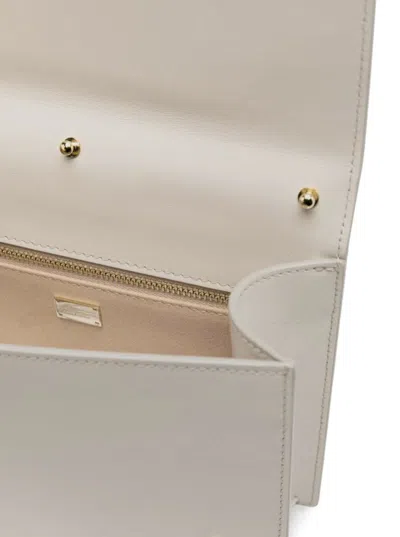 Shop Dolce & Gabbana 'dg Logo Bag' Beige Crossbody Bag In Leather Woman