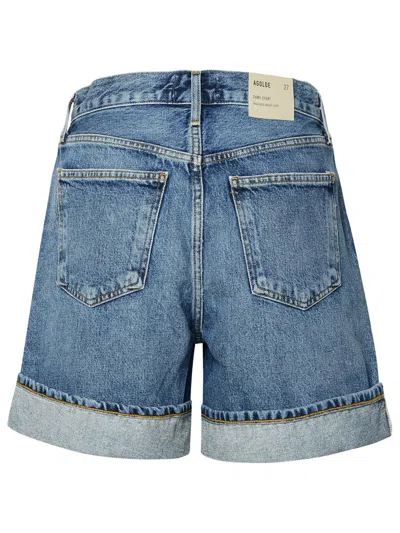 Shop Agolde 'dame' Shorts In Blue