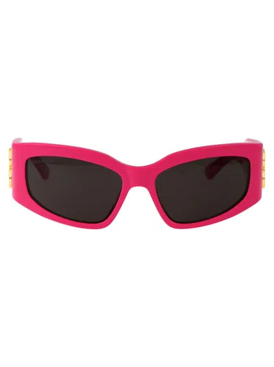 Shop Balenciaga Sunglasses In 006 Pink Pink Grey
