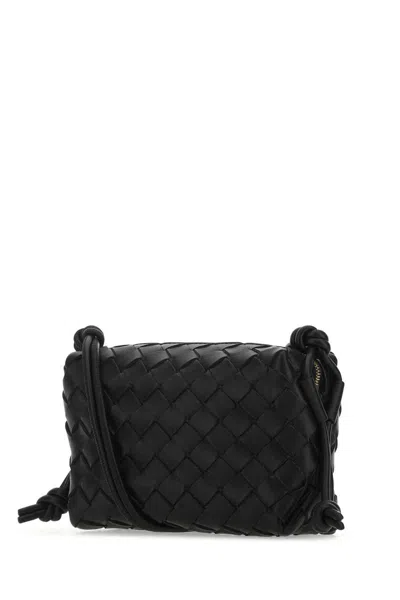 Shop Bottega Veneta Mini "loop Camera" Shoulder Bag In Black