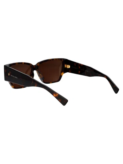 Shop Bottega Veneta Sunglasses In 002 Havana Havana Brown