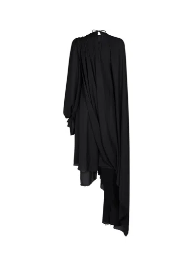Shop Balenciaga All-in Dress In Black