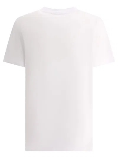Shop Ganni T-shirts In White/green