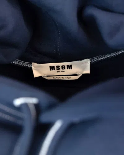 Shop Msgm Sweatshirt In Blue
