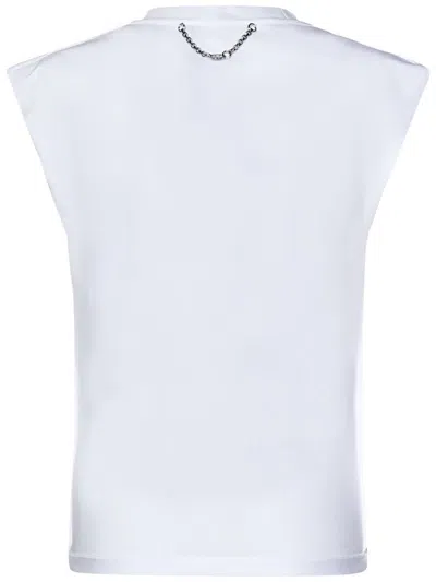 Shop Rabanne Paco  Tank Top In White