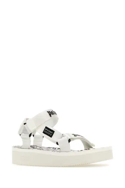 Palm Angels X Suicoke Depa Sliders In White