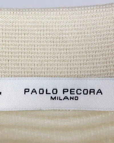 Shop Paolo Pecora Polo Shirt In Ecru