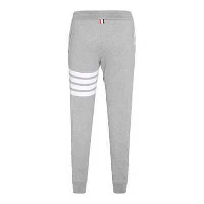 Shop Thom Browne Trousers In Lt Grey
