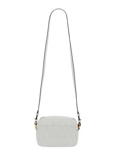 Shop Versace "virtus" Shoulder Bag In White