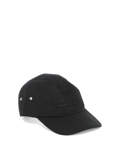 Shop Isabel Marant "tedji" Baseball Cap In Black