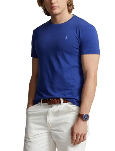 Shop Polo Ralph Lauren Short Sleeves Slim Fit T-shirt Clothing In Blue