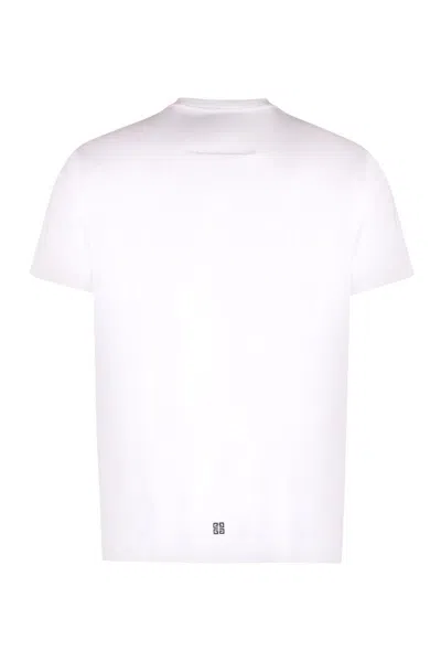 Givenchy Crew Neck T-shirt With Ribbed Neckline In White