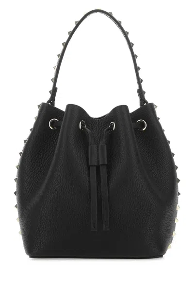 Shop Valentino Garavani Bucket Bags In Black