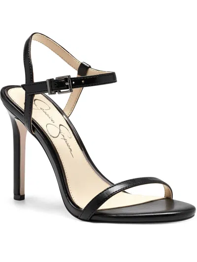 Shop Jessica Simpson Jilni Womens Adjustable Stiletto Heels In Black